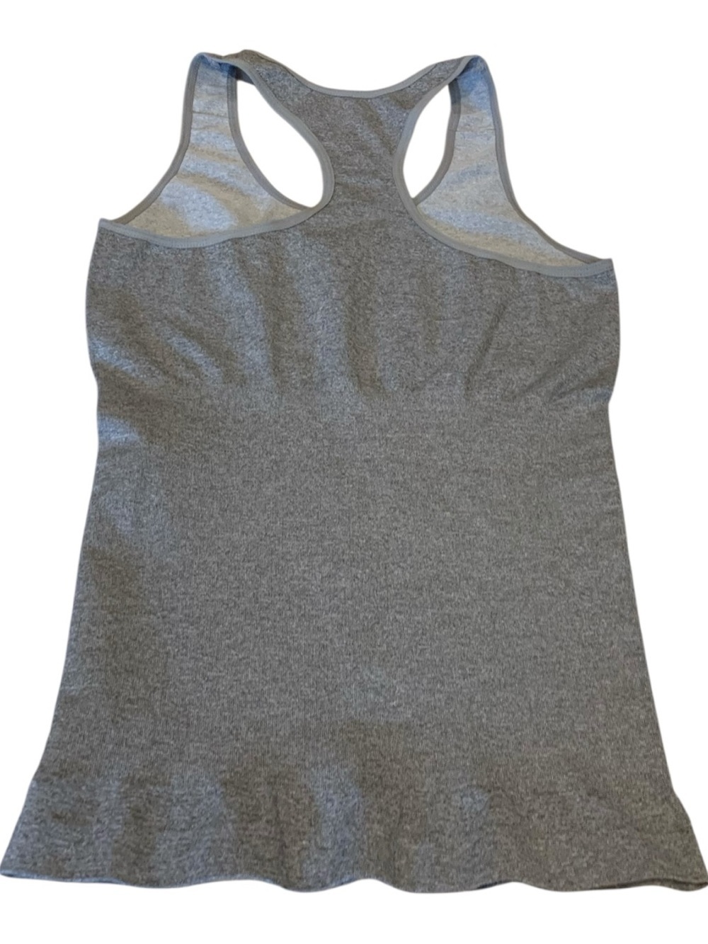 Skinnygirl Smoothers & Shapers Gray Racerback Shaper Tank Top Size L Seamless - Picture 2 of 5